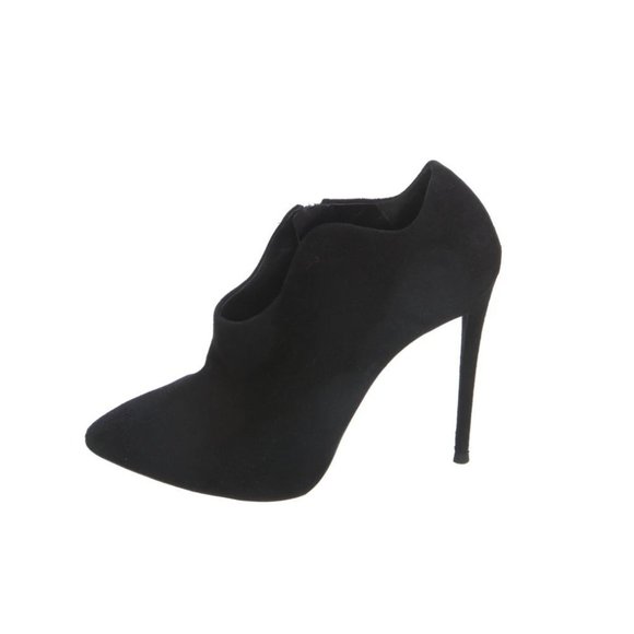 Giuseppe Zanotti  Suede Ankle Boots Black sz 37.5 - Picture 1 of 4